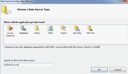 Choose a data source type-